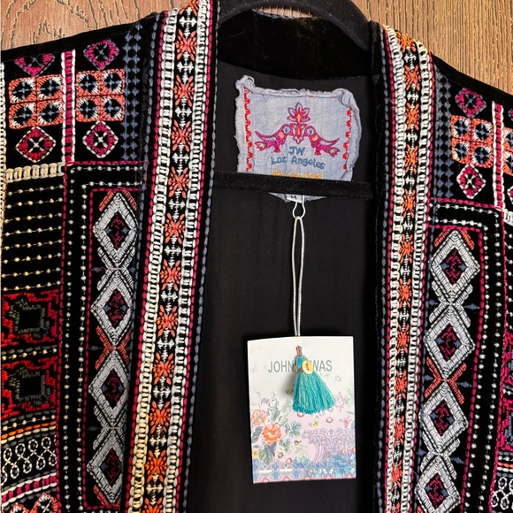 Johnny Was Velvet Kimono Jacket - Picture 4 of 7